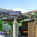 Double Head Solar LED Pendant Light Outdoor IP65 Garden Lamp (Warm Light)