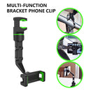 Car Phone Holder Rotating Car Back Seat Rearview Mirror Stand (Green)