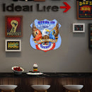 Shield Shape Independence Day Eagle Metal Plate Tin Sign Wall Plaque Poster