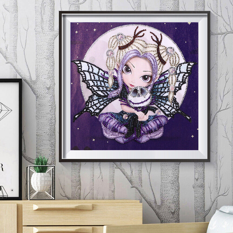 5D Diamond Painting Elf Girl Partial Special Shape Drill DIY Crafts (YX001)