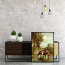 Frameless Painting By Numbers Kit Watering Cows DIY Drawing On Canvas Art Craft