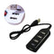 4 Port USB 2.0 Hub w/ 1.6-Foot Cable for PC Flash Drive Mobile HDD (Black)
