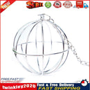 Stainless Steel Round Sphere Feed Dispense Hanging Hay Ball Rabbit Toys Newly