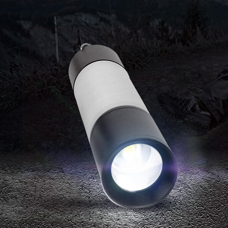 Portable Zoomable LED Torch Flashlight Waterproof Recharge Outdoor Night Light
