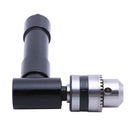 Aluminium Head Right Angle Drill Attachment 90 Degree Chuck Key Handle Adap