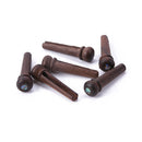 6xRosewood Bridge Pin with 4mm Golden Classical Style Dot Acoustic Guitar