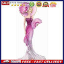 Purple Dress Lady Picture of Rhinestone Full Round Drill Diamond DIY Mosaic