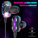 A4 3.5mm Wired In-Ear Earphone Volume Control Music Earbud with Mic (Black)