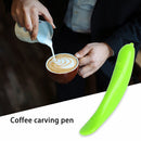 Electrical Latte Pen Coffee Carving Cappuccino Pull Flower Decor (Green)