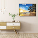Painting By Numbers Kit DIY Beach Sunrise Canvas Oil Art Picture Home Decor