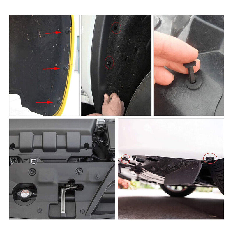 120pcs Universal Car Bumper Retainer+Screwdriver Auto Door Trim Panel Clip Set
