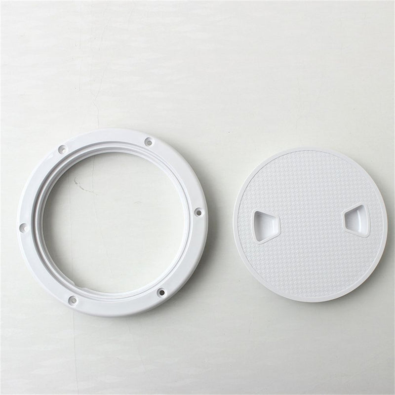 White Round Access Hatch 8 Inch Boat Deck Cover Lid Marine Sailing Inspection