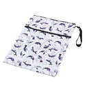 Waterproof Reusable Wet Bag Printed Diaper Nappy Bags with Two Zipper (B) Newly