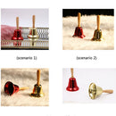 Christmas Hand Bell Santa Claus Jingle Bells Wedding Party Decor (Red) Newly