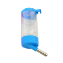 Pets Puppy Cat Hanging Drinking Bottle Water Feeder Metal Pipe Blue