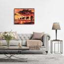 Painting By Numbers Kit DIY Elephant Hand Painted Canvas Oil Art Picture
