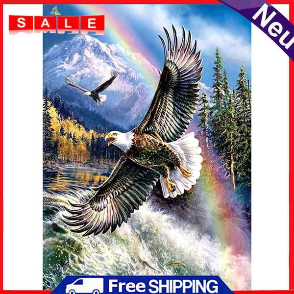Full Round Drill Picture DIY Flying Eagle 5D Mosaic Craft Diamond Painting Kit