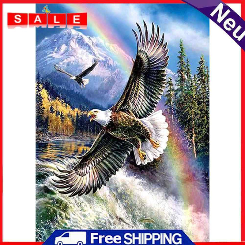 Full Round Drill Picture DIY Flying Eagle 5D Mosaic Craft Diamond Painting Kit