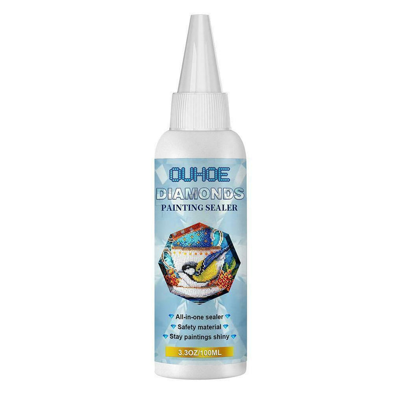 100ml Diamond Sealer Painting Glue Conserver Shine Protect G1D Fast 2Q6W X3D4