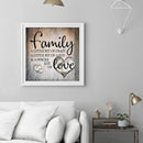 Full Cross Stitch 11CT Counted Family Love Embroidery DIY Handmade Needlework