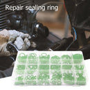 270pcs 18 Sizes HNBR O Rings Rubber Air Conditioning Seal Ring Set (Green) Newly