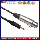 1/8 Male Jack 3.5mm to XLR 3 Pin Female Phone PC Sound Card to Microphone C
