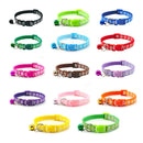 12pcs Dog Collar Cartoon Paw Print Pet Dog Cat Neck Strap for Small Puppy Kitten