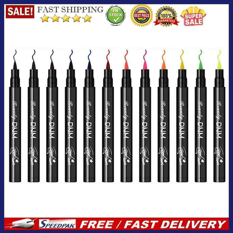 Fast Dry Liquid Eyeliner Pencils Colorful Long Lasting Thin Head Eye Liner