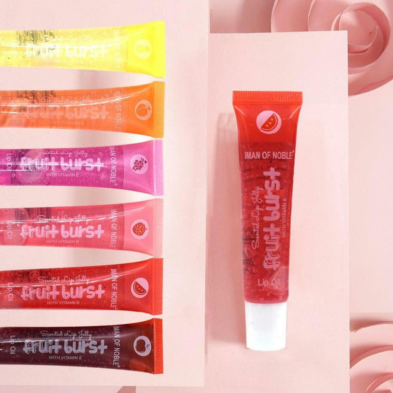 1Pcs Fruit Burst Lip Oil Scented Lipgloss Plumping Jelly Lipgloss N7K4