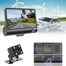 4 inches 1080P HD 170° 3 Lens Car DVR Dash G-sensor Recorder+Rearview Cam Newly