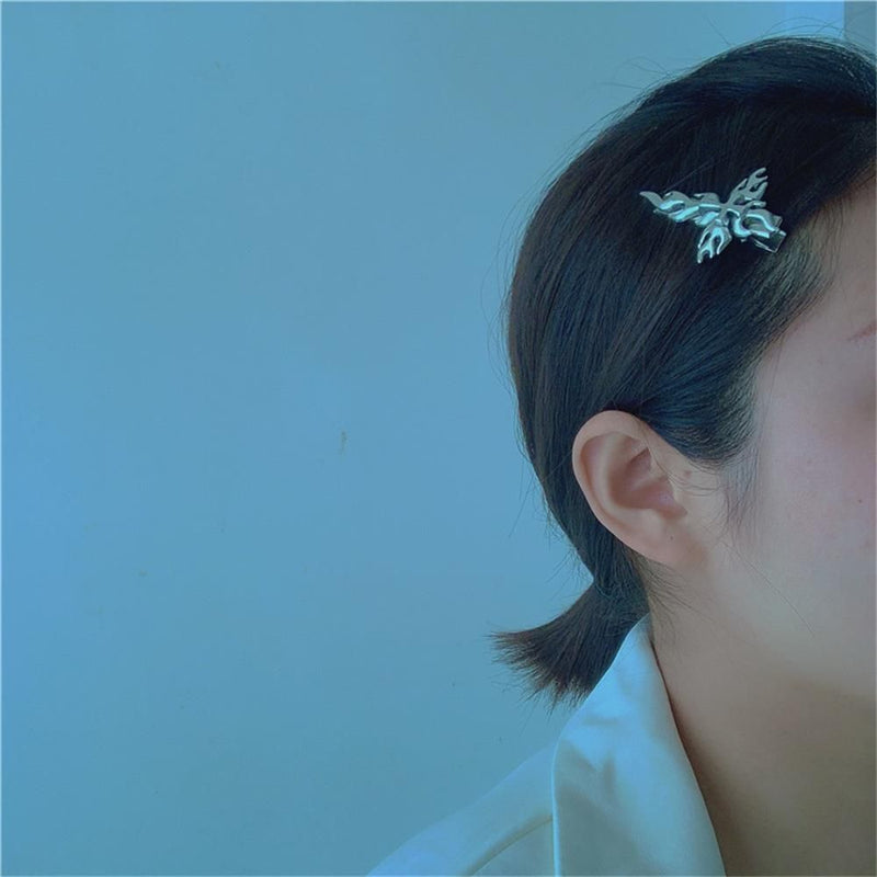 Dragon Pattern Trending Headwear Barrette Flame Hair Clip Wave Sun Hairpins