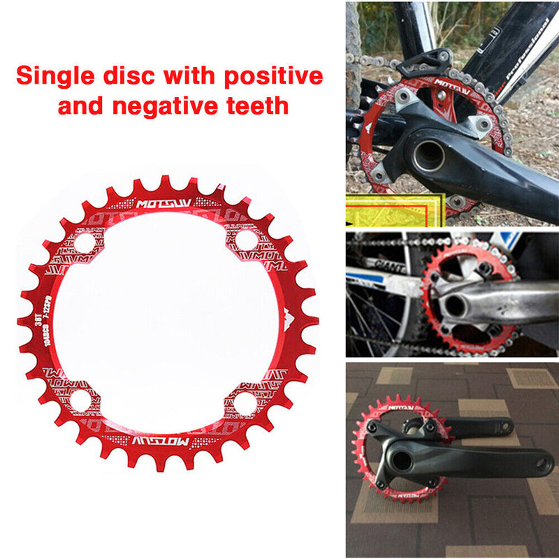 Bicycle Crank 104BCD 32T 34T 36T 38T Chainring Mountain Bike Chainwheel Crankset