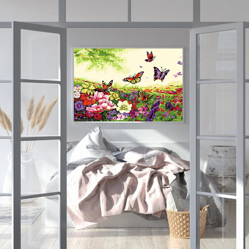 Butterfly 50x40cm Oil Paint By Numbers DIY Painting SXD216037