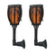 2pcs LED Solar Flame Light Waterproof Garden Lawn Lamp for Patio Pathway De