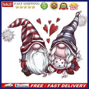5D DIY Full Drill Round Shape Gnome Couple Rhinestone Diamond Drawing for H