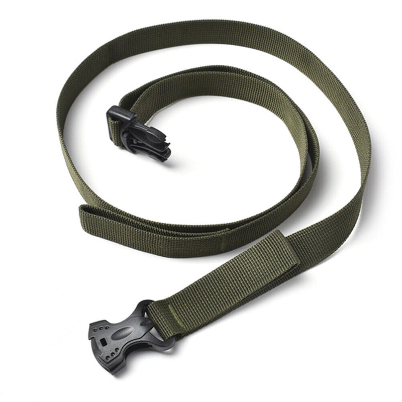 4pcs Outdoor Camp Cargo Storage Tied Belt Luggage Buckle Strap (Army Green)