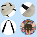 Cartoon dog Printed Shoulder Shopping Bag Casual Large Tote Handbag