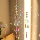 #A Wind Chime Crystal Light Catcher Hanging Butterfly Devil Eye Ornaments Art Cr
