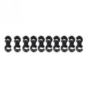 10pcs Bicycle Brake Gear Cable S Style Clips Hose Guide Line Hook (Black) Newly