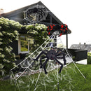 Halloween Holiday Triangle Spider Web Cotton Simulation Black Spider Silk Web