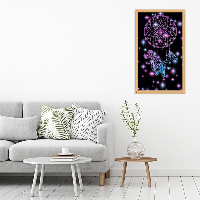 5D DIY Diamond Painting Dream Catcher Cross Stitch Embroidery Mosaic Kit (3