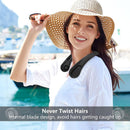 Portable Neck Fan-Ultra Quiet Air Cooler Outdoor Mute Leafless Ventilador