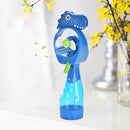 Handheld Spray Fan Comfortable Cool Mist Dinosaur Fan for Kids (Blue)