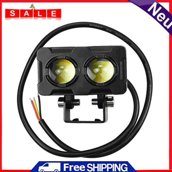 Square 4000lm Waterproof Car Headlights Motorcycle LED Driving Spotlights Lights
