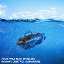 Mini Wireless Remote Control Submarine Electric Underwater Lake Boat (Blue)