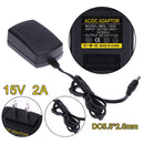 DC15V 2A Adapter AC 100V-240V to DC 15V Converter Power Supply Adapter