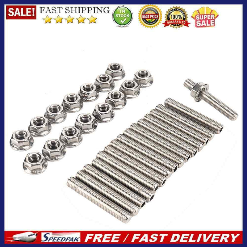 Stainless Steel Exhaust Manifold Stud Kit for Ford 4.6 5.4 Liter 4.6L 5.4L
