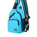 Fashion Oxford Cloth Shoulder Chest Bag Women Travel Solid Color Large Backpack