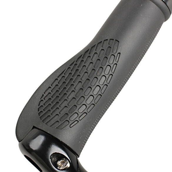 Bike Bicycles Cycling Ergonomic Lock-On Handlebar Grips Bar Ends Black  Newly