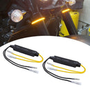 1 Pair Motorcycle Indicator Turn Signal Decoder LED Light Blinker Resistor Newly
